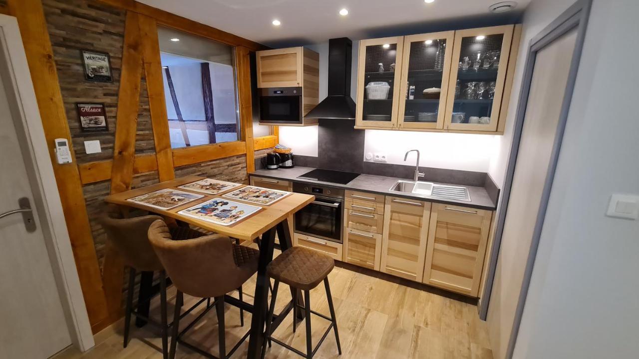 Appartement Duplex Climatise Avec Terrasse "Hansi" กอลมาร์ ภายนอก รูปภาพ